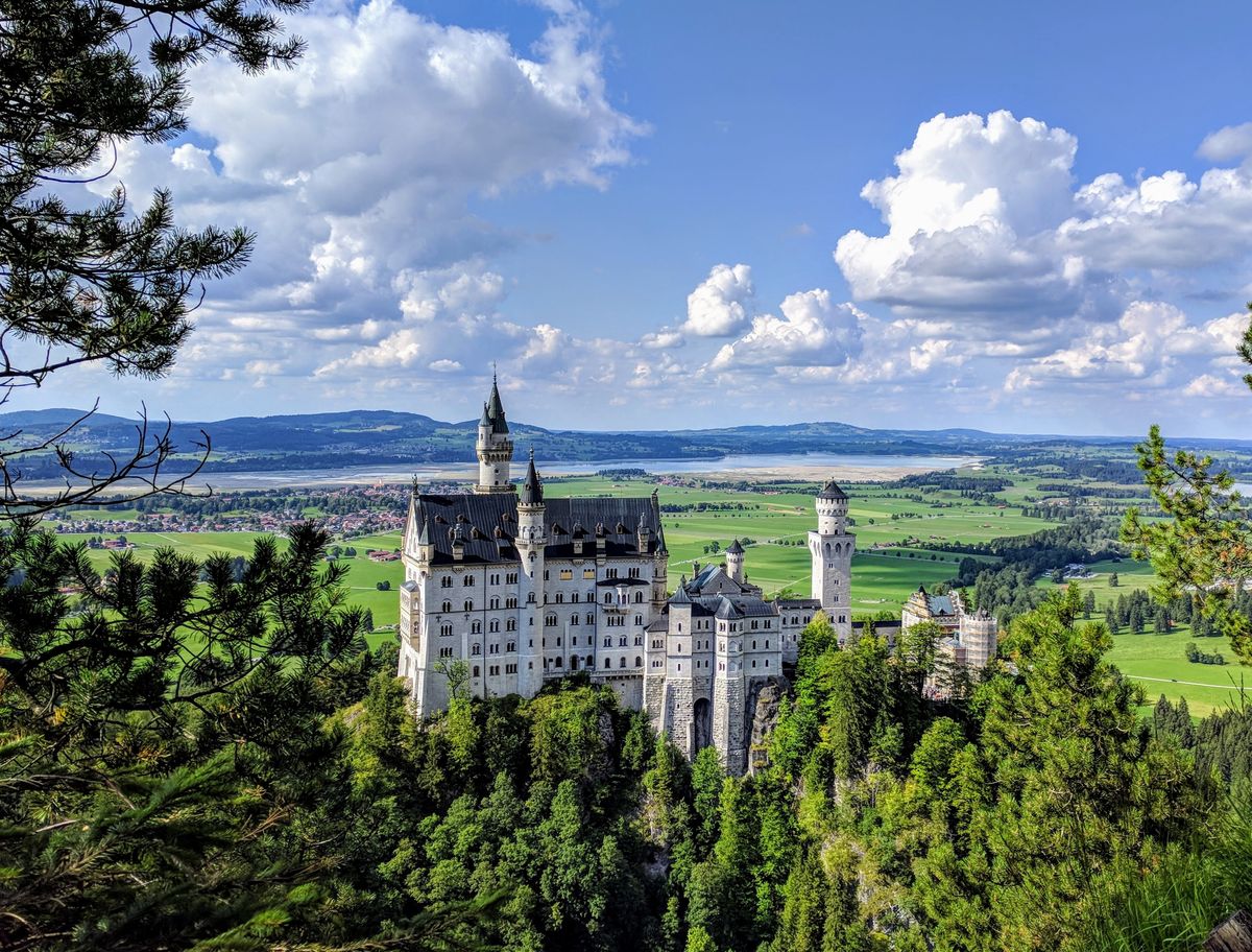 Hiking near the Neuschwanstein Castle in Bavaria, Germany